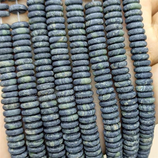 Kambaba Jasper Heishi Beads Matte