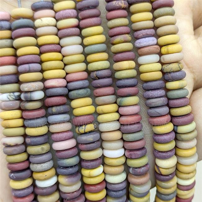 Mookaite Heishi Beads Multicolor Matte