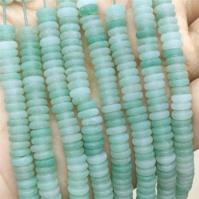 Green Aventurine Heishi Beads Matte
