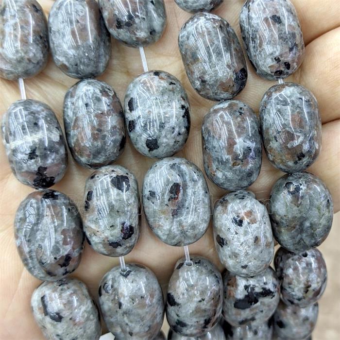 Natural Yooperlite Flame Jasper Barrel Beads