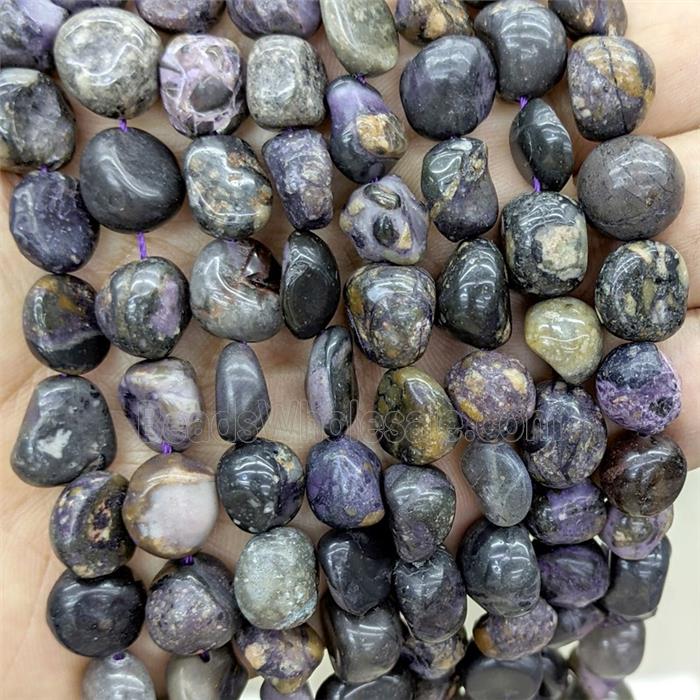 Natural Purple Jasper Chips Beads Freeform