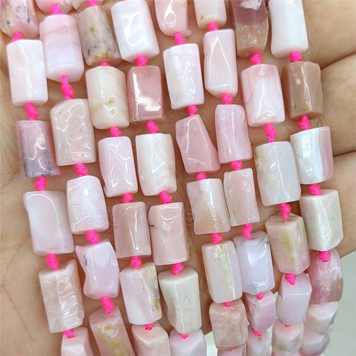 Natural Pink Opal Beads Tube