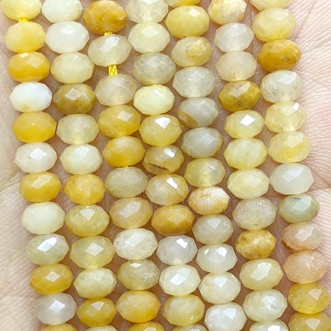Natural Yellow Aventurine Beads Faceted Rondelle