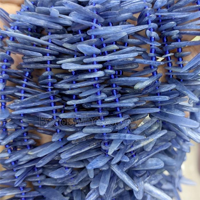 Natural Blue Kyanite Beads Freeform Stick
