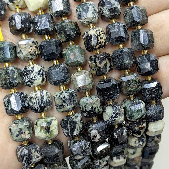 Natural Chohua Jasper Beads Faceted Cube