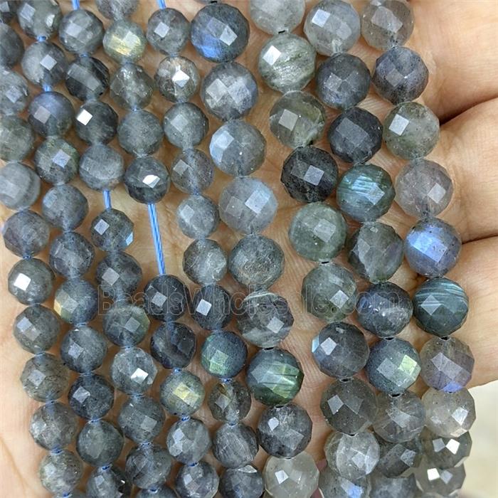 Natural Labradorite Beads Faceted Round