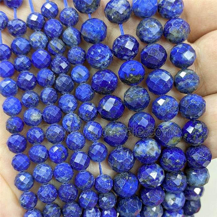 Natural Blue Lapis Lazuli Beads Faceted Round