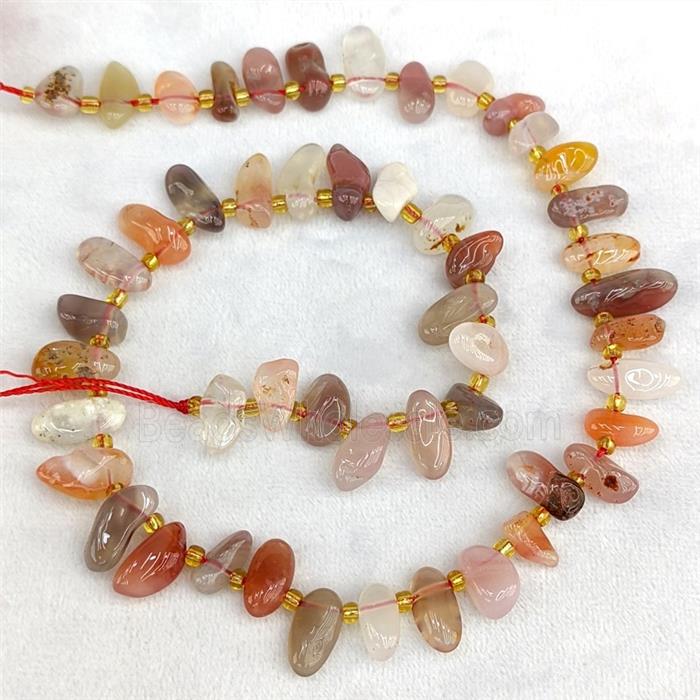 Natural Red Carnelian Agate Chips Beads Freeform Topdrilled