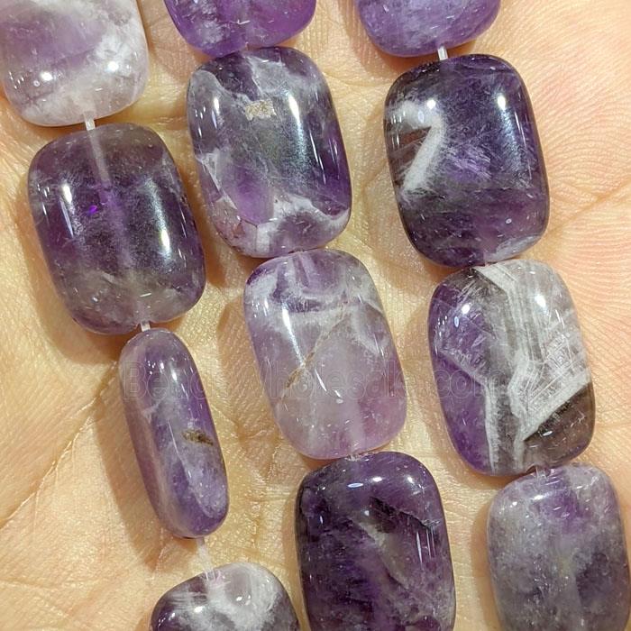 Purple Amethyst Rectangle Beads