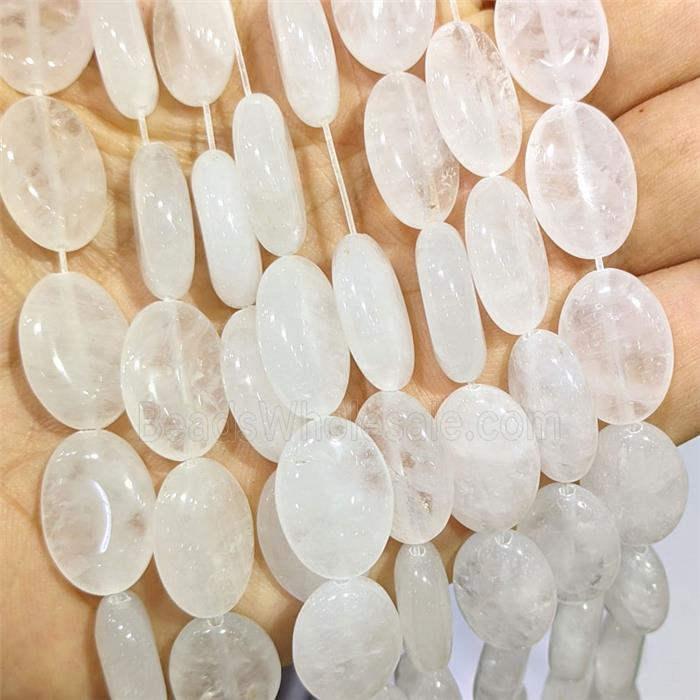 Clear Quartz Oval Beads