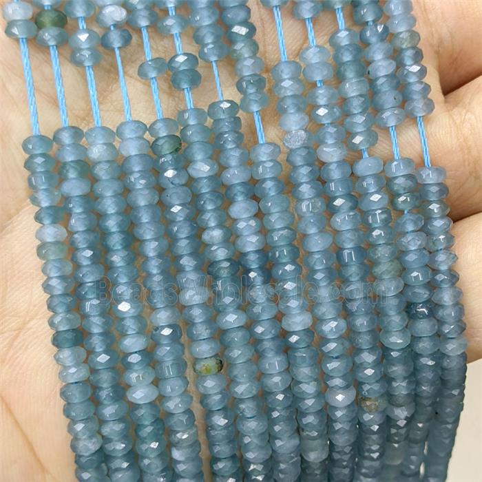 Dye Jade Beads Faceted Rondelle