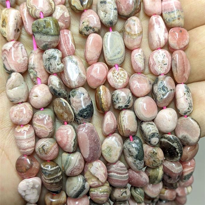 Natural Pink Rhodochrosite Chip Beads Freeform