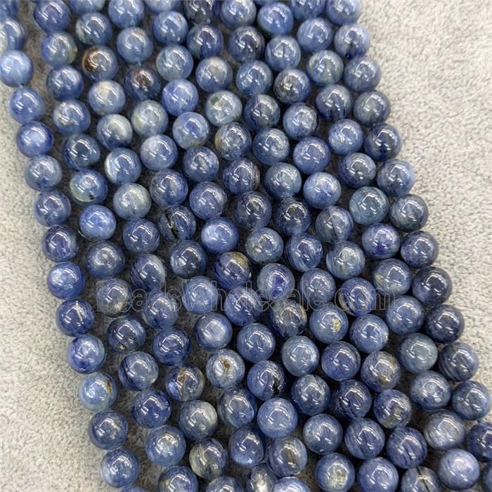 Natural Kyanite Beads Smooth Round