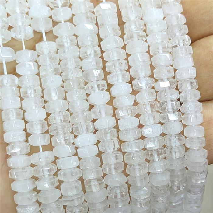 Natural Clear Quartz Hexagon Beads