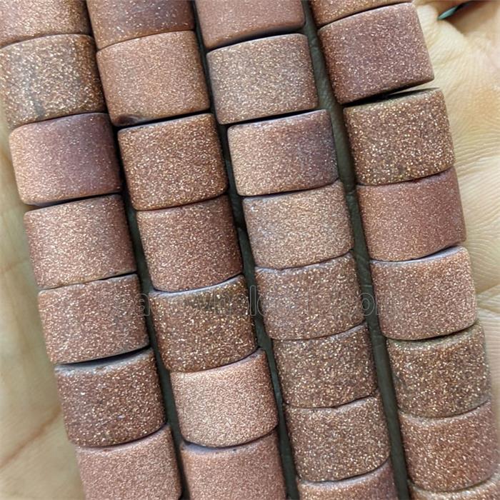 Golden Sandstone Heishi Beads Matte