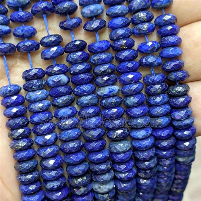 Natural Blue Lapis Lazuli Heishi Spacer Beads Faceted Dye
