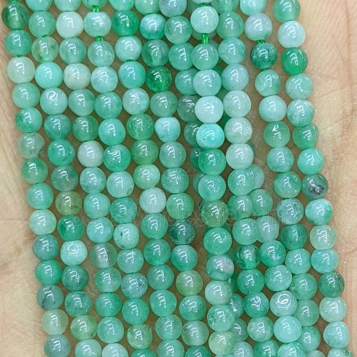 Natural Green Emerald Beads AA-Grade Smooth Round