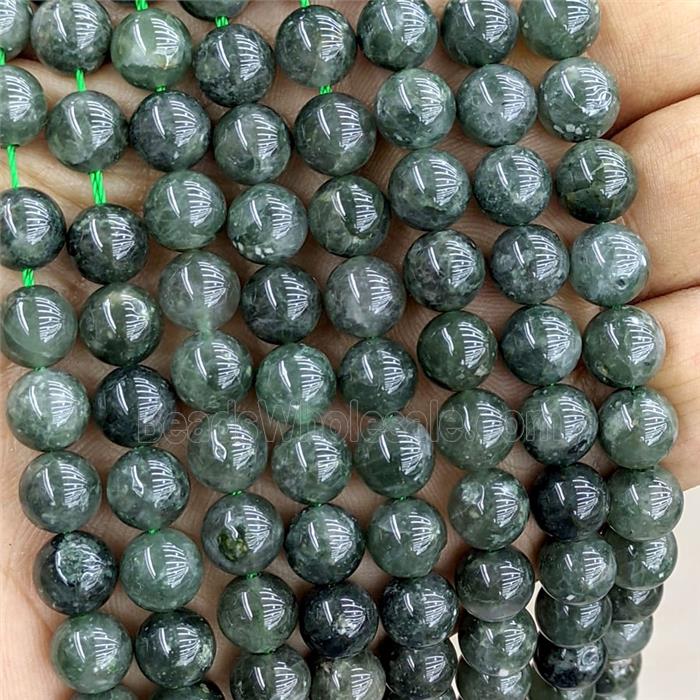 Green Quartz Beads Smooth Round