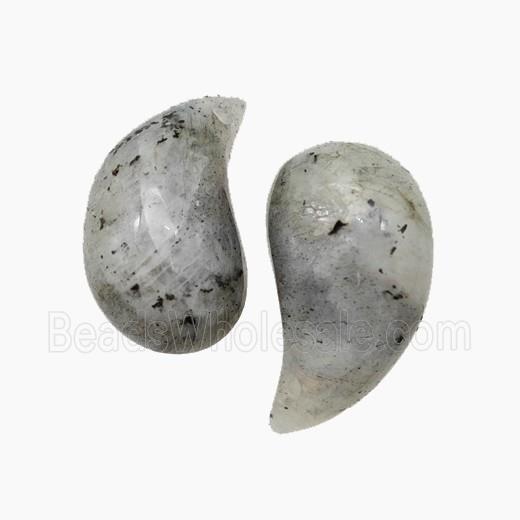 Natural Labradorite Comma Pendant