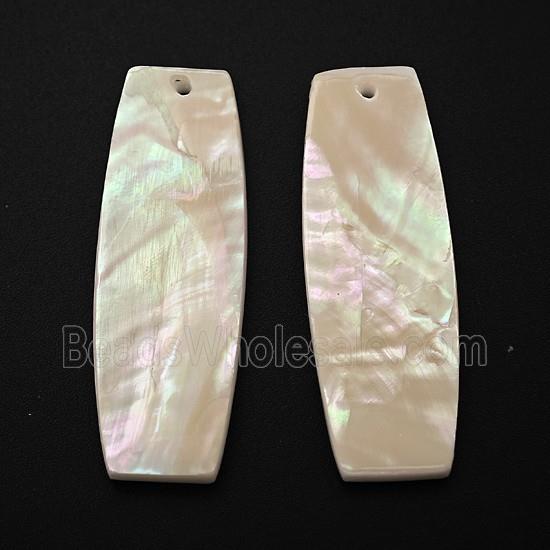 White MOP Shell Rectangle Pendant