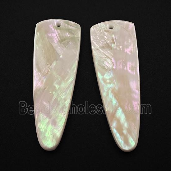 White MOP Shell Teardrop Pendant