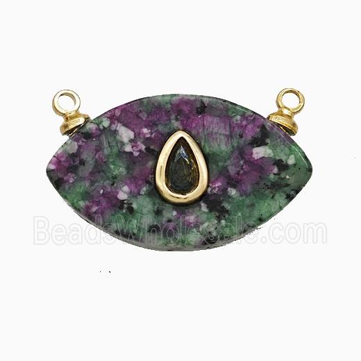 gemstone Pendant pave zircon, gold plated