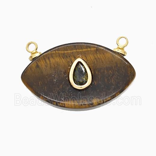 gemstone Pendant pave zircon, gold plated