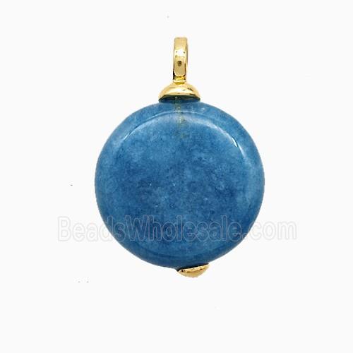gemstone Pendant, gold plated