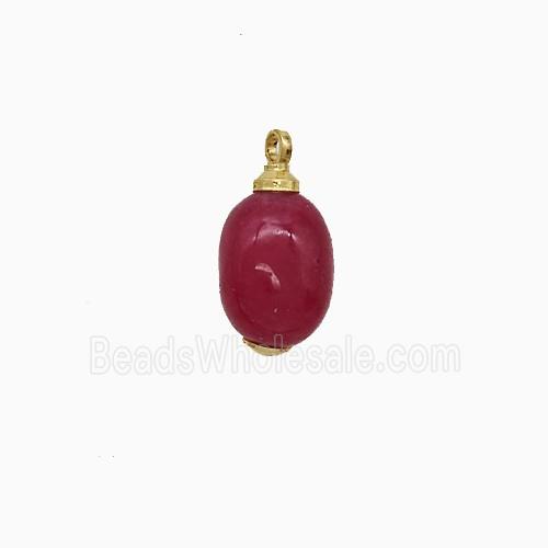 gemstone Pendant, gold plated
