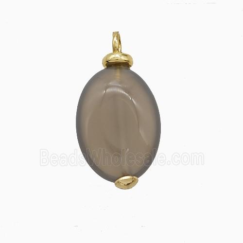 gemstone Pendant, gold plated