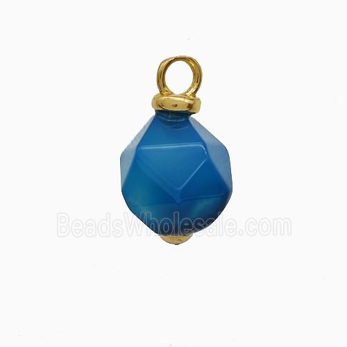 gemstone Pendant, gold plated