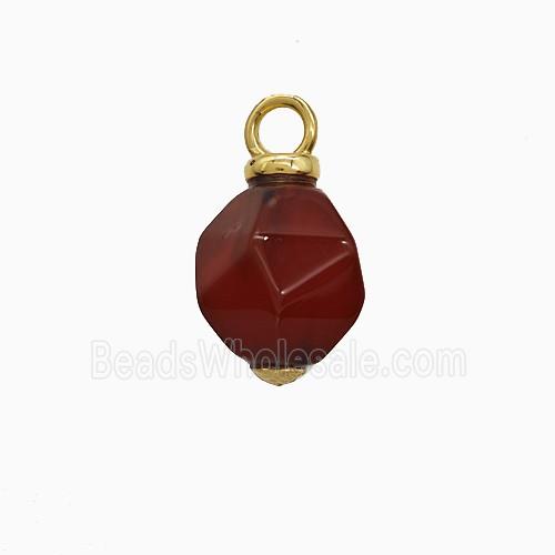 gemstone Pendant, gold plated