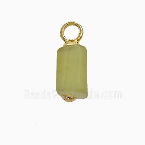 gemstone Pendant, gold plated