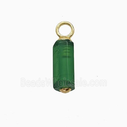 gemstone Pendant, gold plated