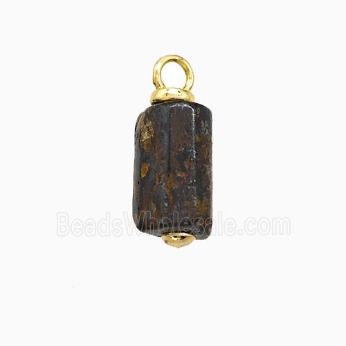 gemstone Pendant, gold plated
