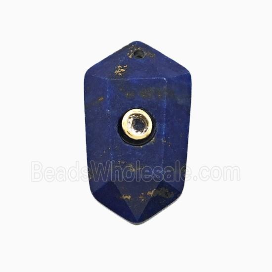 gemstone Pendant pave zircon, gold plated