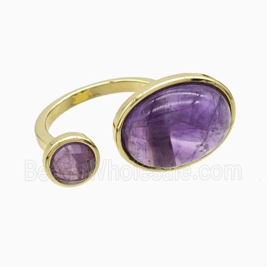 gemstone Ring, gold plated