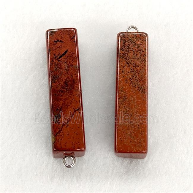 Natural Red Jasper Stick Pendant