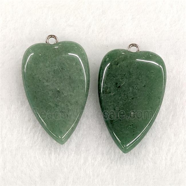 Natural Green Aventurine Heart Pendant