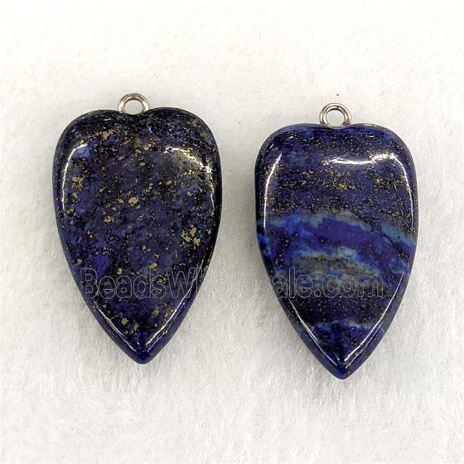 Natural Blue Lapis Lazuli Heart Pendant