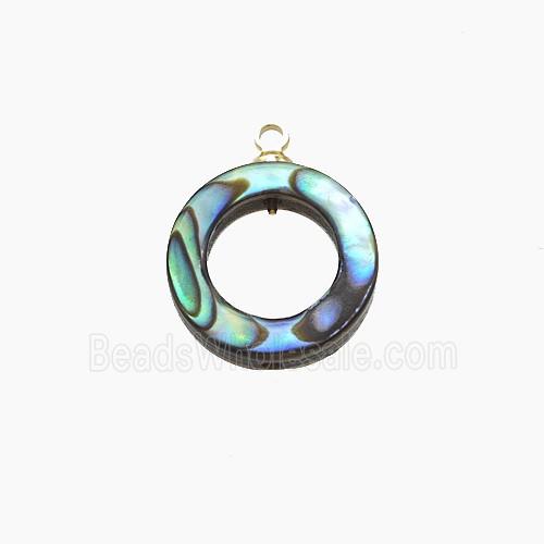 Abalone Shell Circle Pendant