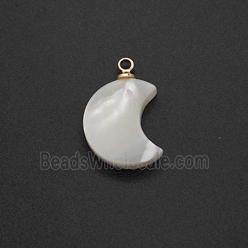 MOP Shell Moon Pendant