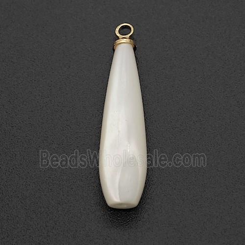 MOP Shell Teardrop Pendant
