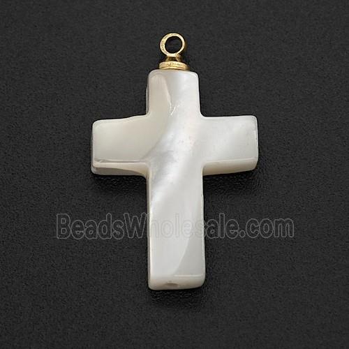 MOP Shell Cross Pendant