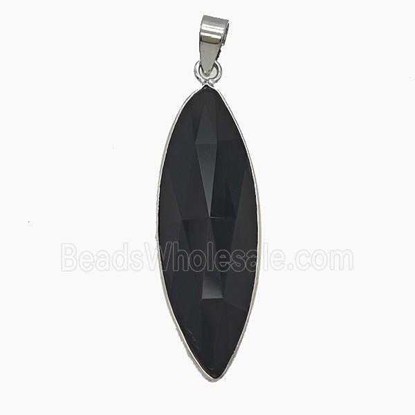 Gemstone Pendant, Platinum Plated