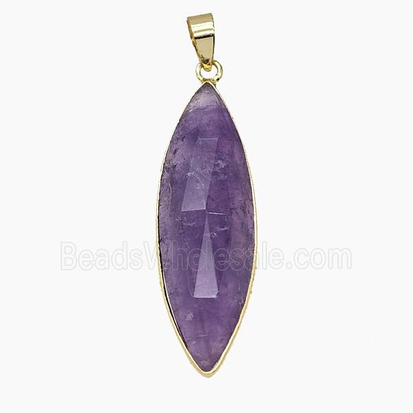 Gemstone Pendant, Platinum Plated