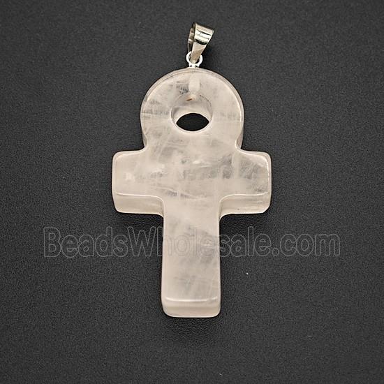 Gemstone Pendant, Platinum Plated