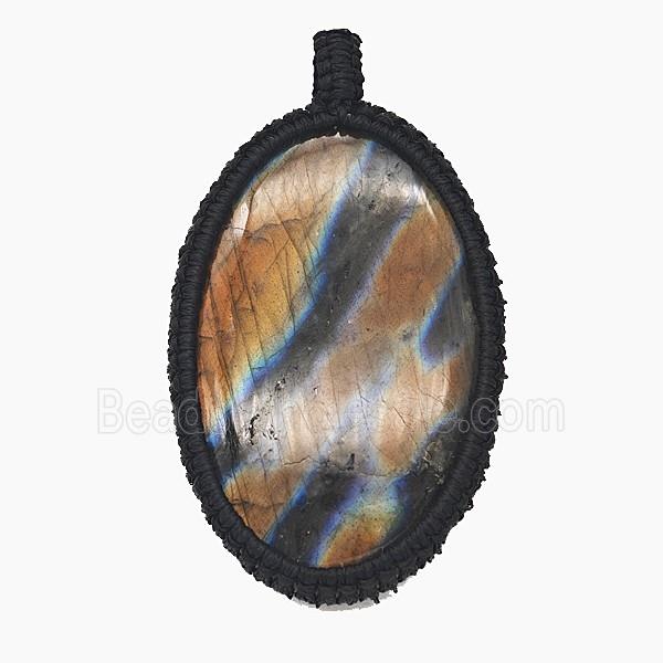 Gemstone Pendant, Pltinum Plated