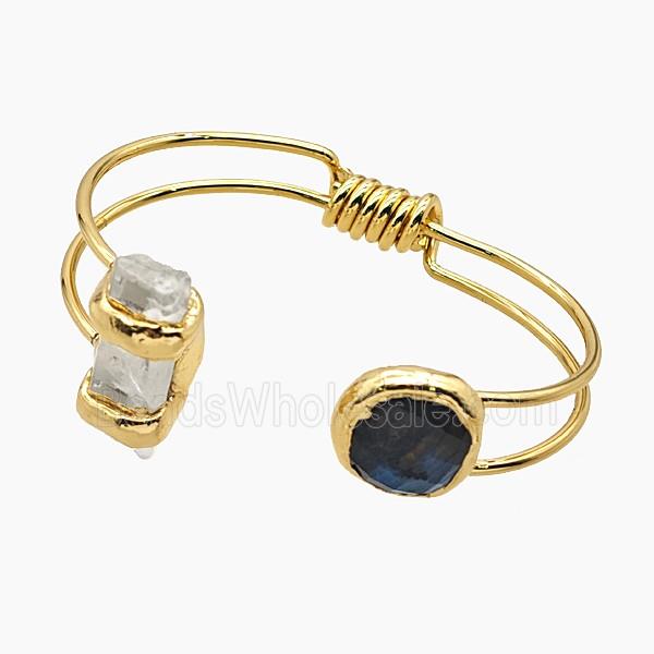 gemstone Bracelet, gold plated