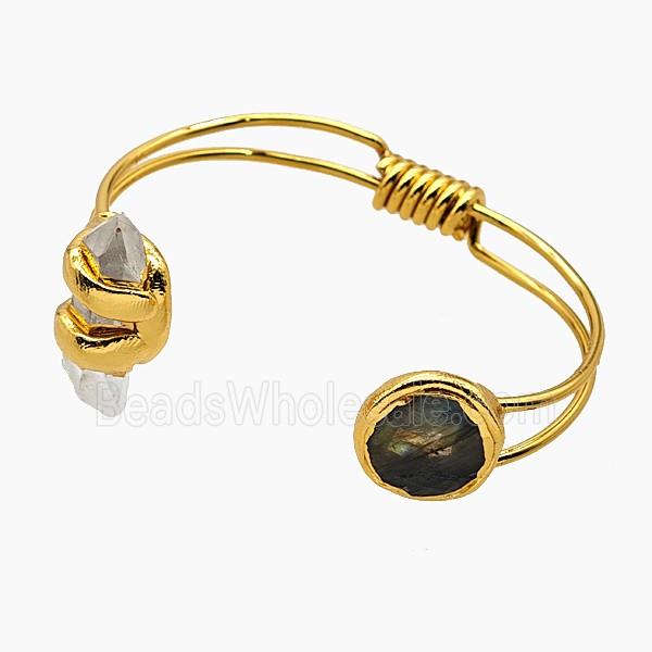 gemstone Bracelet, gold plated